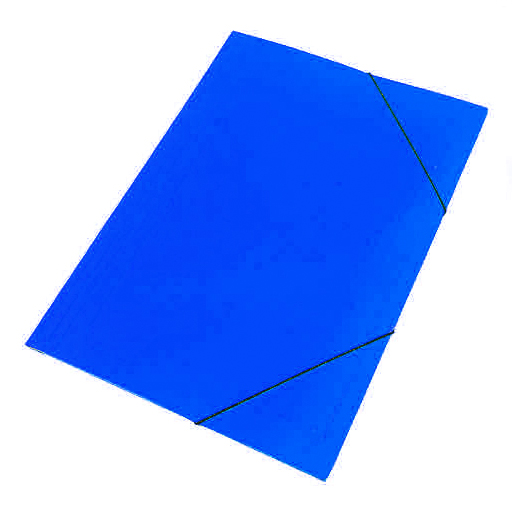 Carpeta 3 solapas n6 azul 