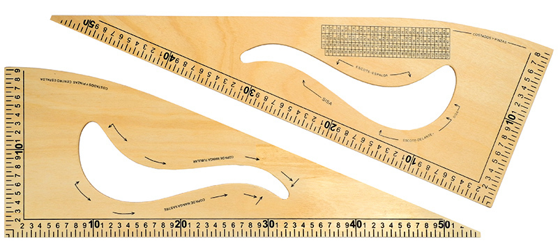 Escuadra fime modista de madera 
