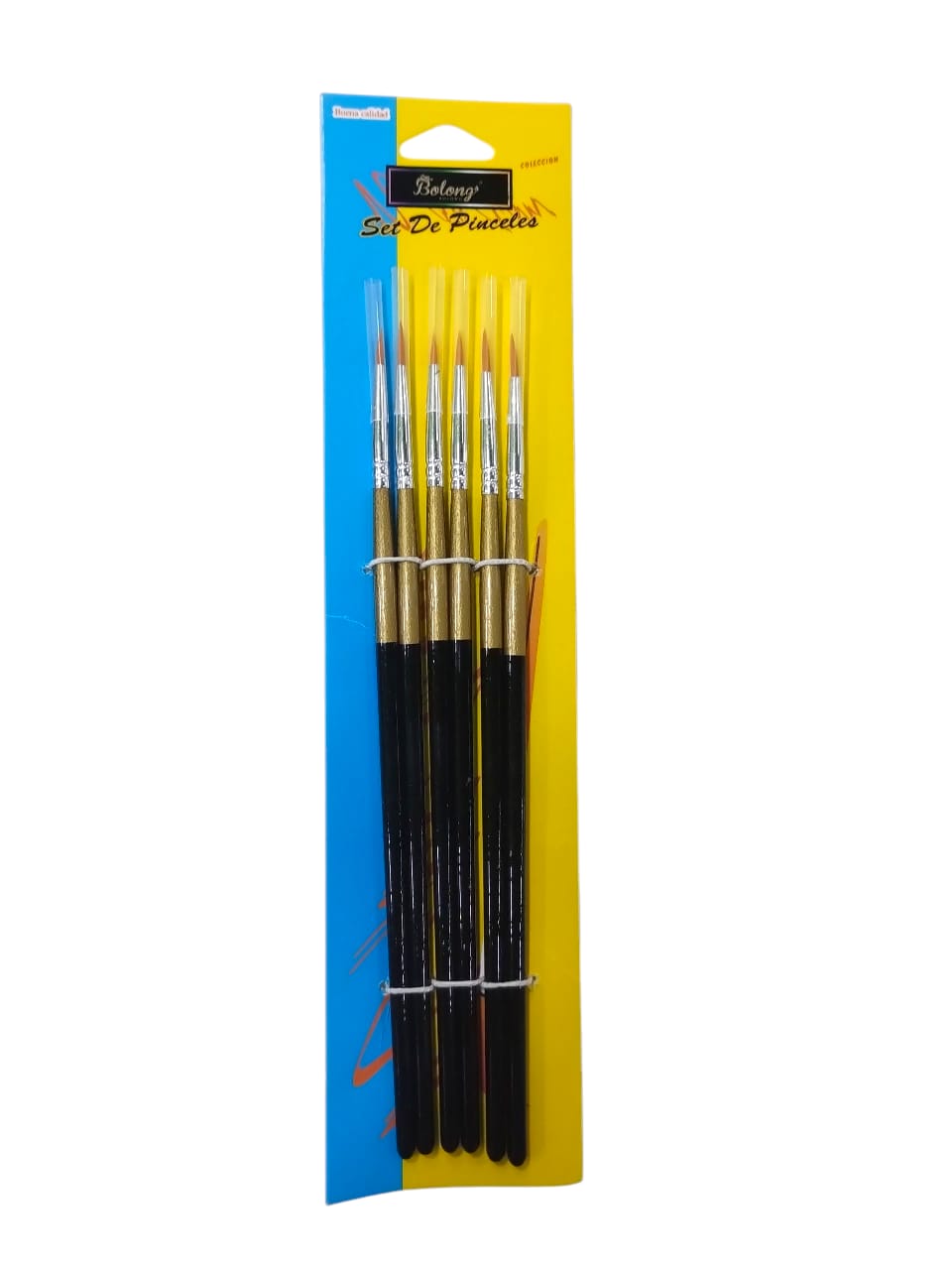 Pincel nro.000 mango negro/dorado