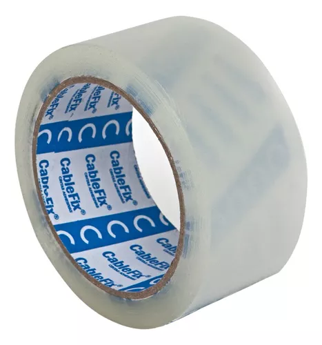 Cinta cable fix para embalar transparente 48mm x 90mts 