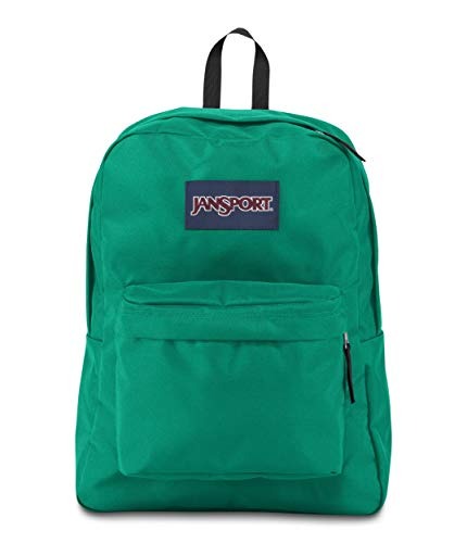 Mochila jansport espalda verde lisa
