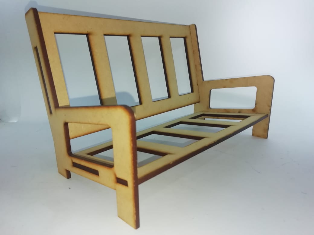 Sillon doble madera fibro/fcl