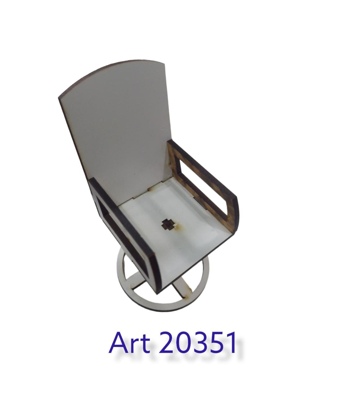 Sillon escritorio blanco madera 