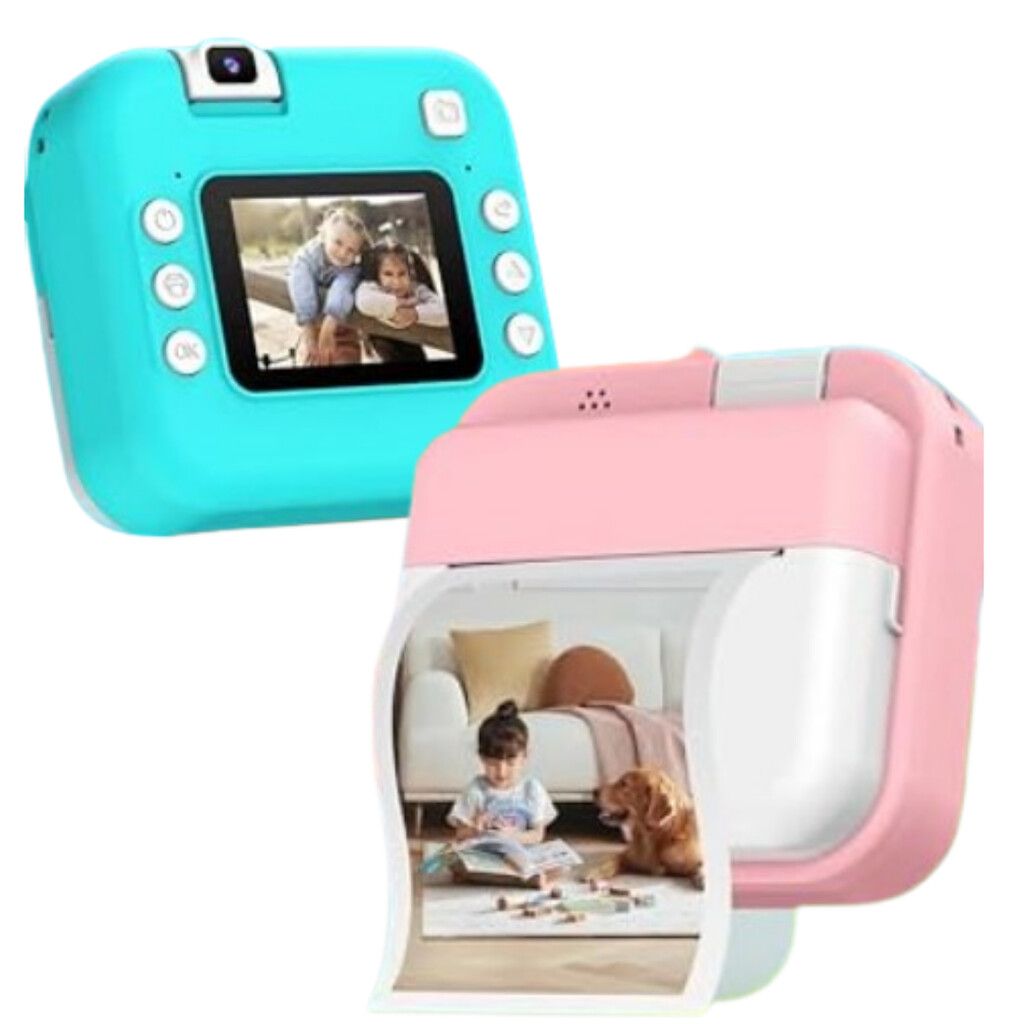 Camara impresora mini digital 180rotating lens