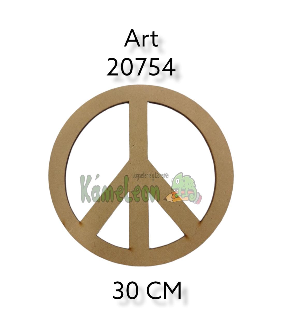Figura simbolo paz 30 cm 