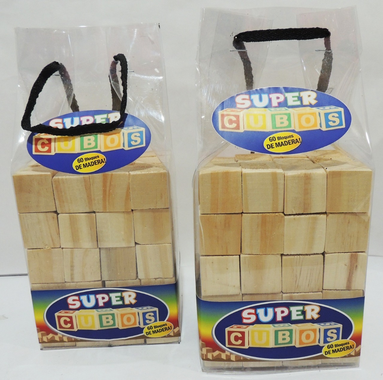Super cubos x 60 de madera 