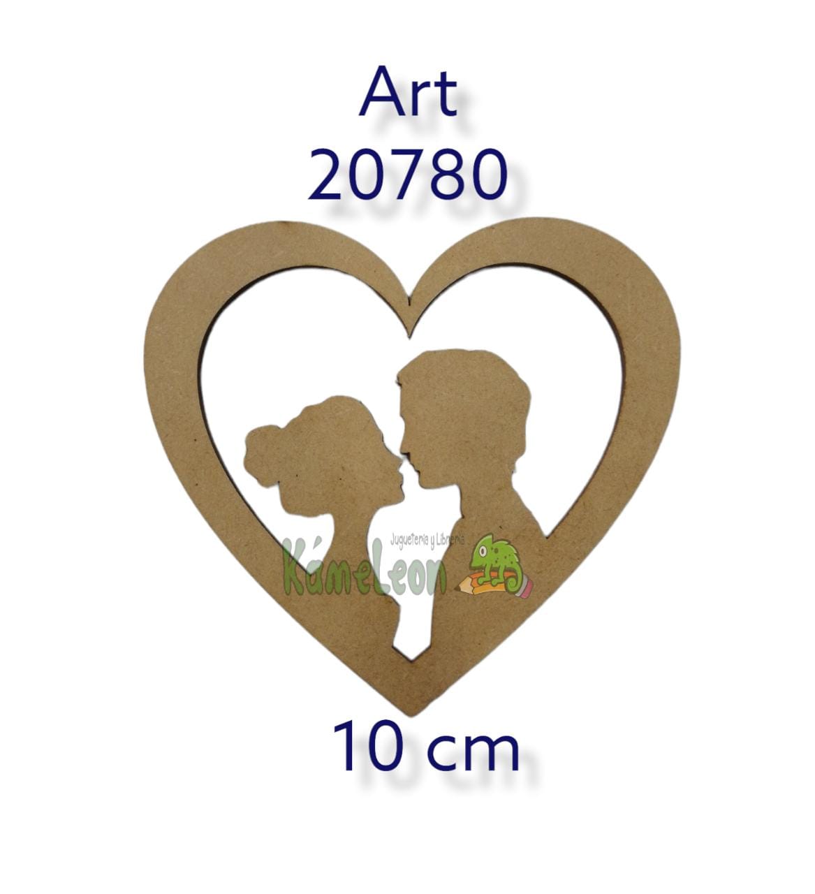 Figura corazon pareja 10cm 
