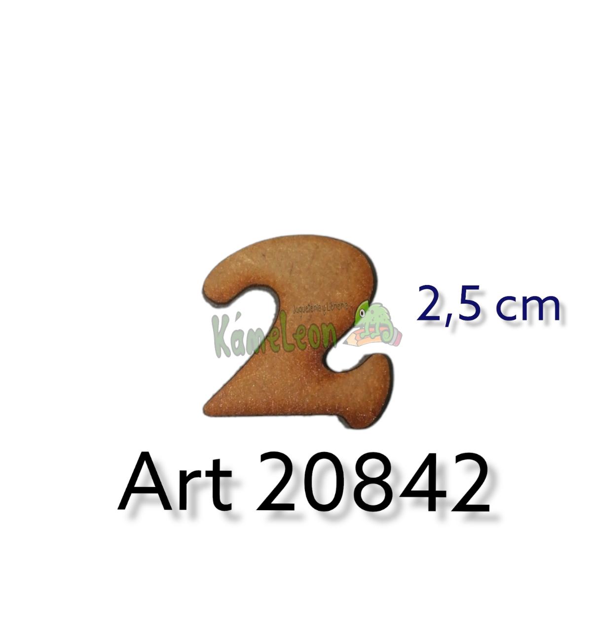 Numero 2.5 cm 2