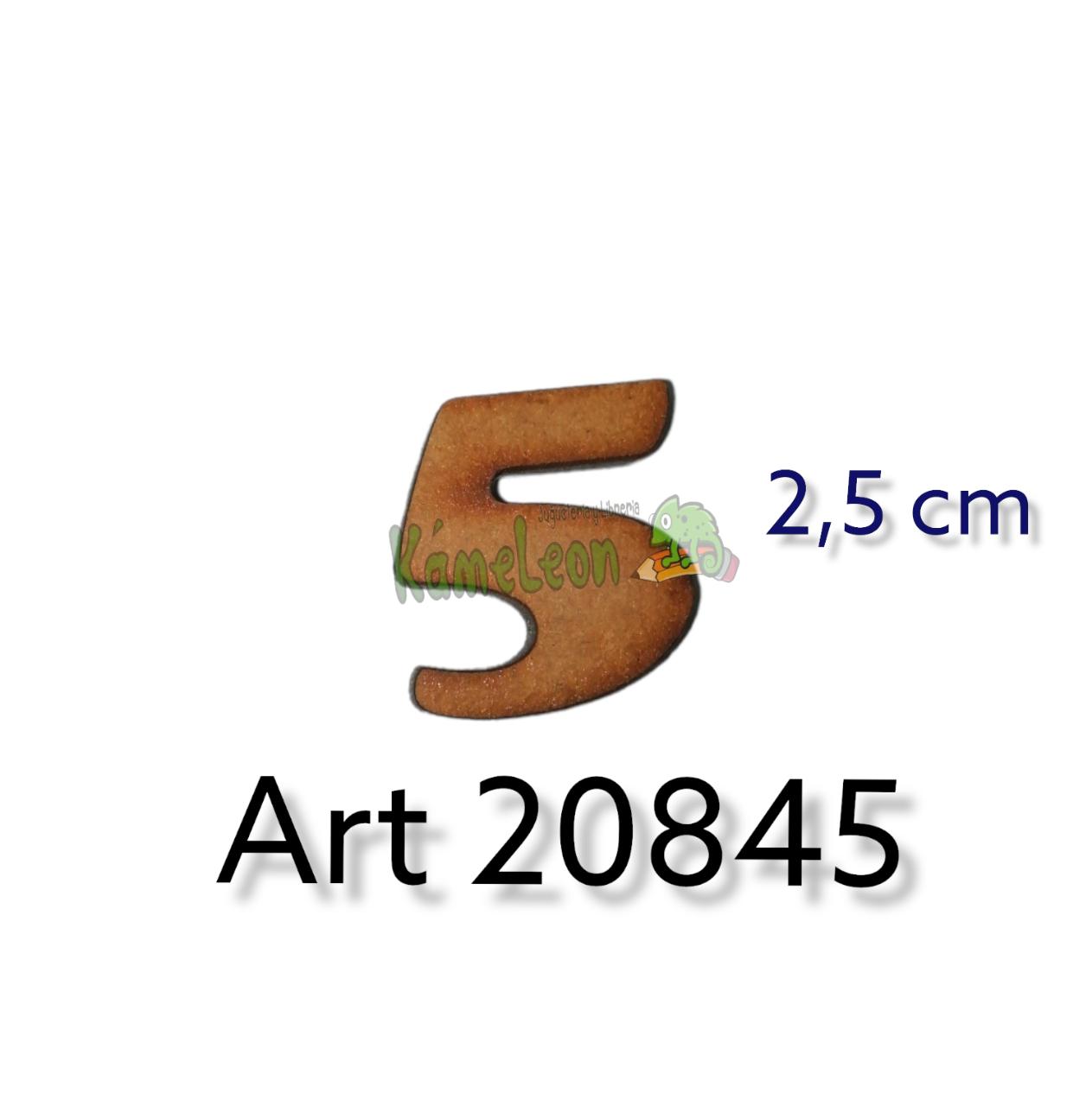 Numero 2.5 cm 5