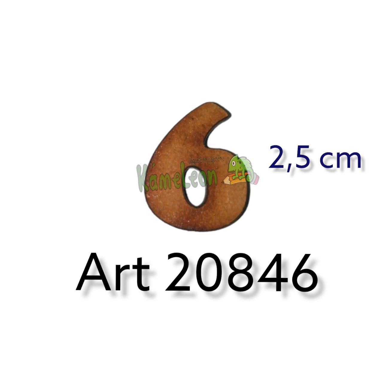 Numero 2.5 cm 6