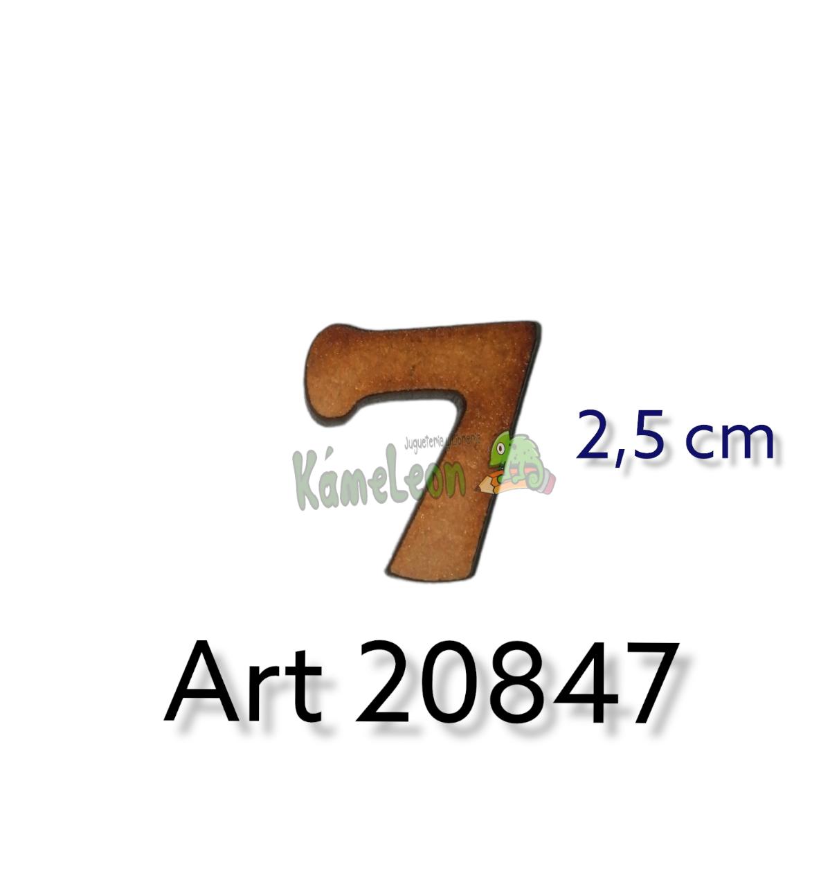 Numero 2.5 cm 7