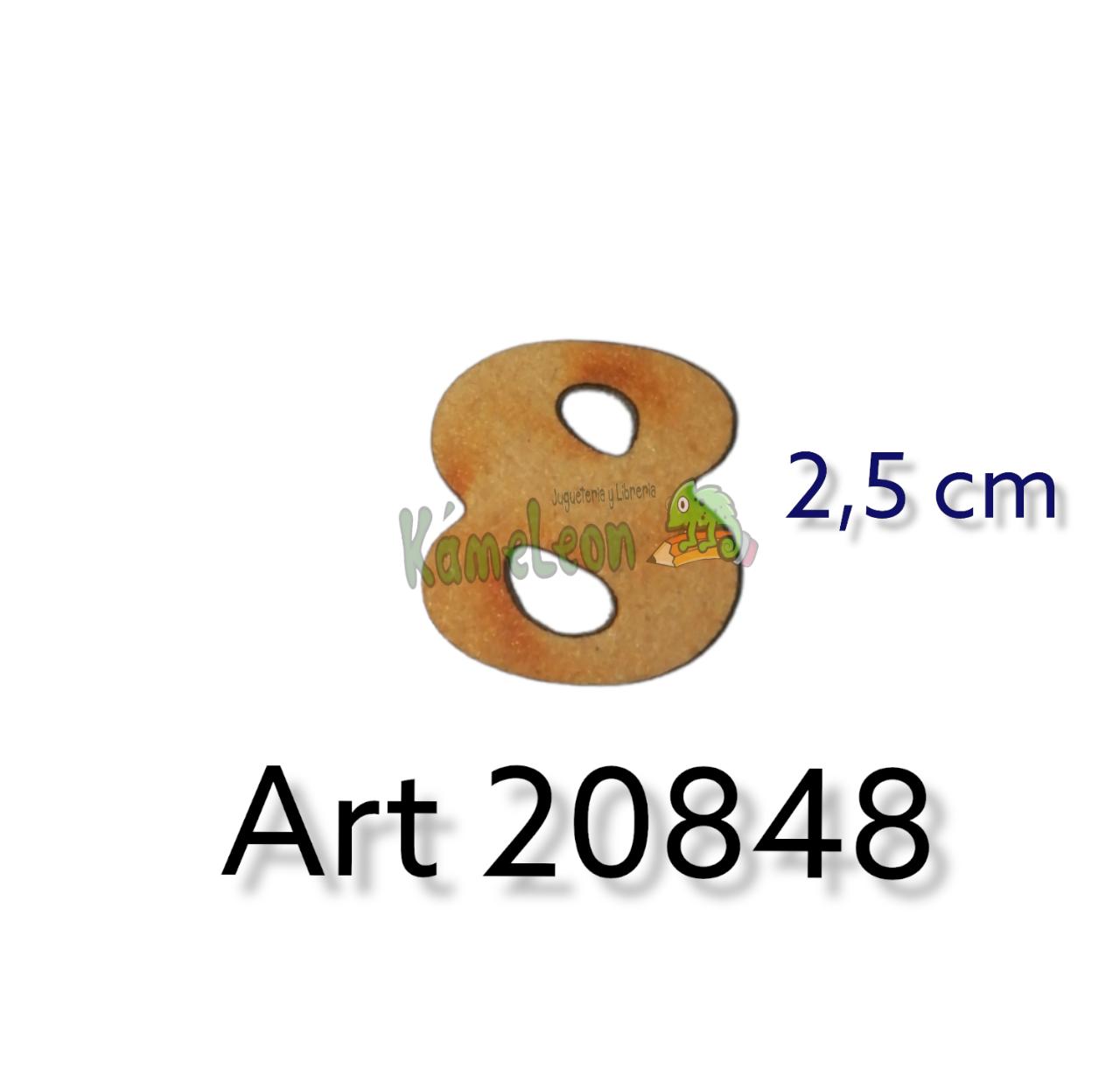 Numero 2.5 cm 8