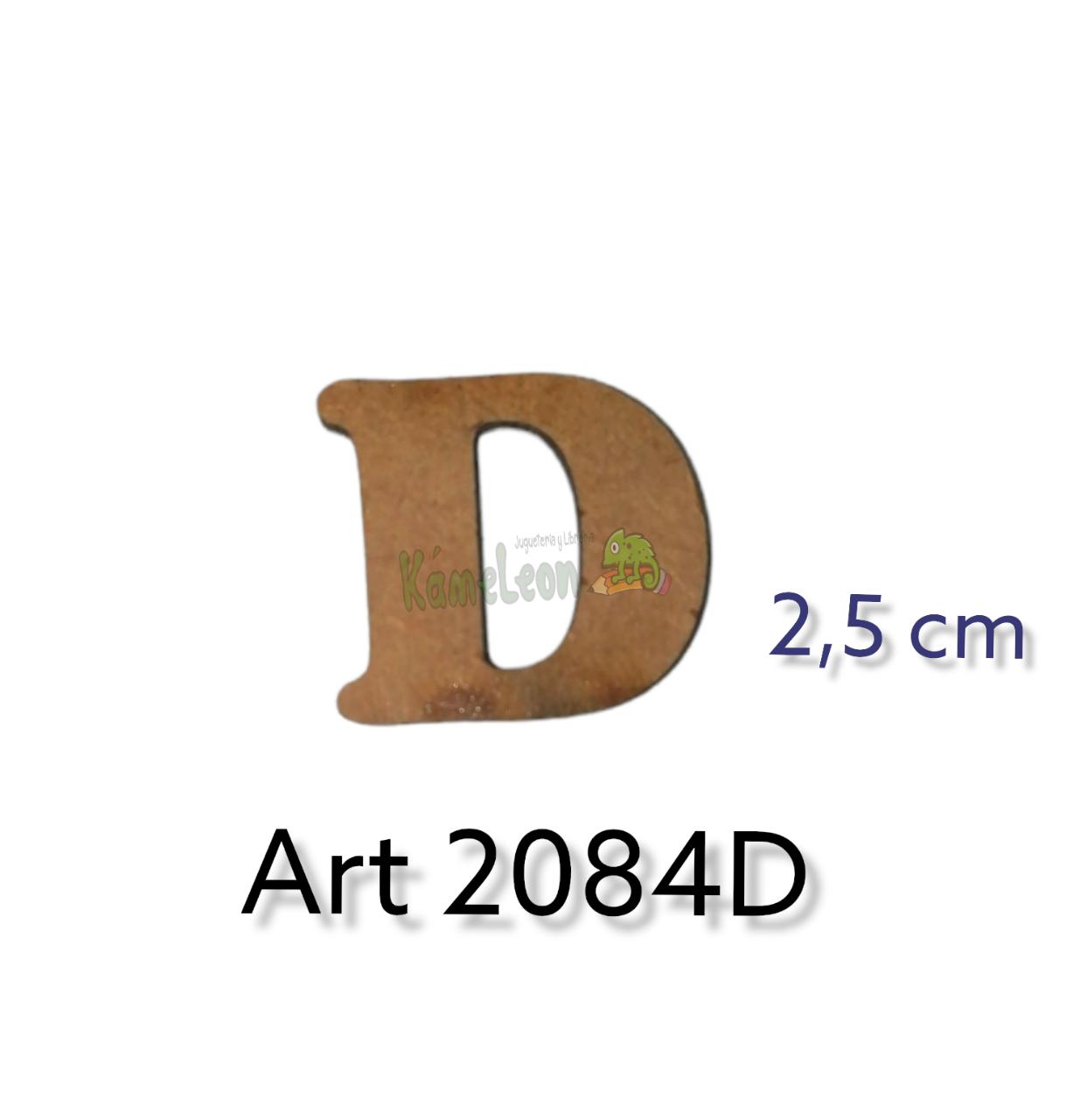 Letra 2.5 cm d 