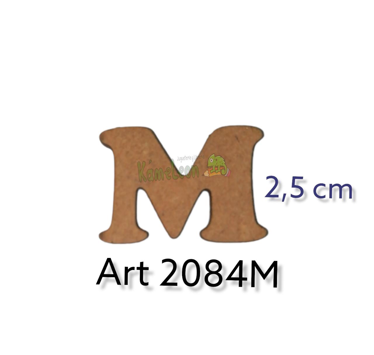 Letra 2.5 cm m 