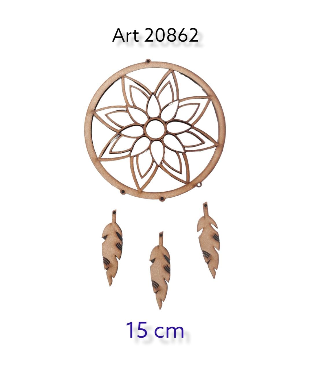 Atrapa sueÑo flor de loto 2 de 15cm 