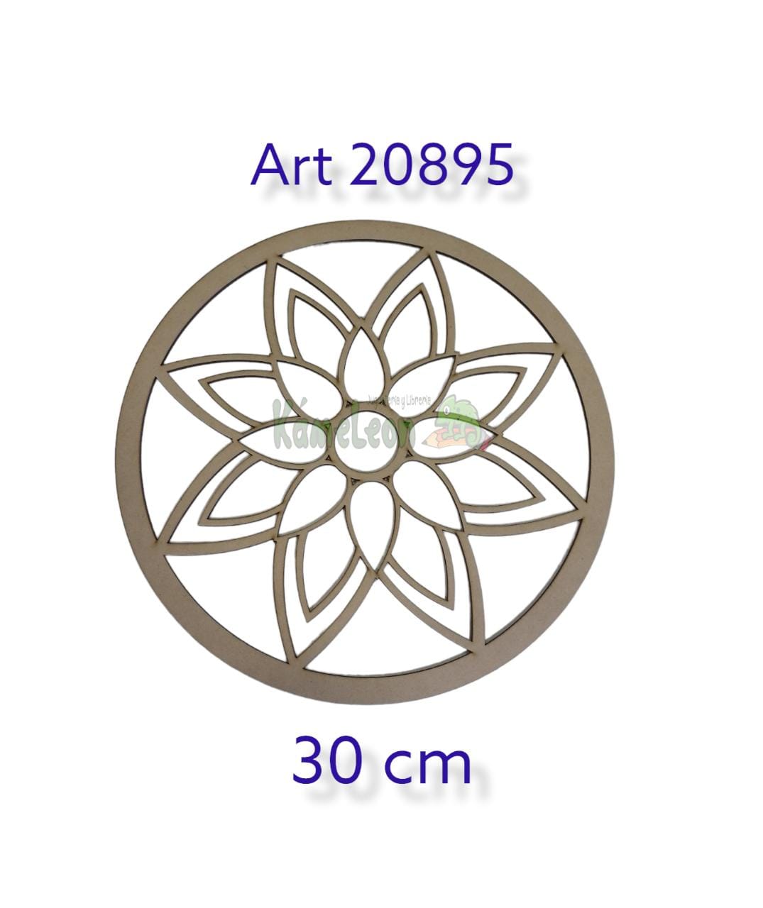 Mandala flor doble 30 cm 