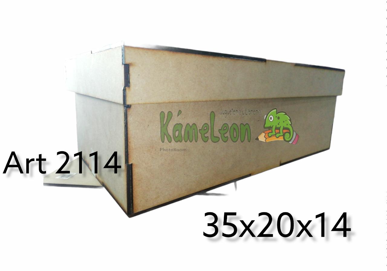 Caja de zapato con tapa 35x20x14
