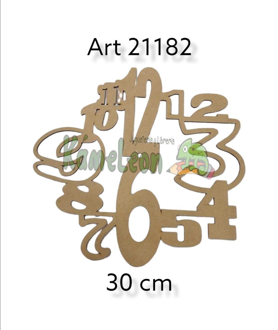 Reloj numeros locos 30 cm 