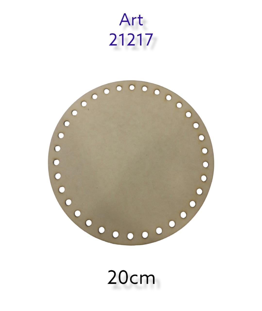 Figura circular con agujeros 20cm 