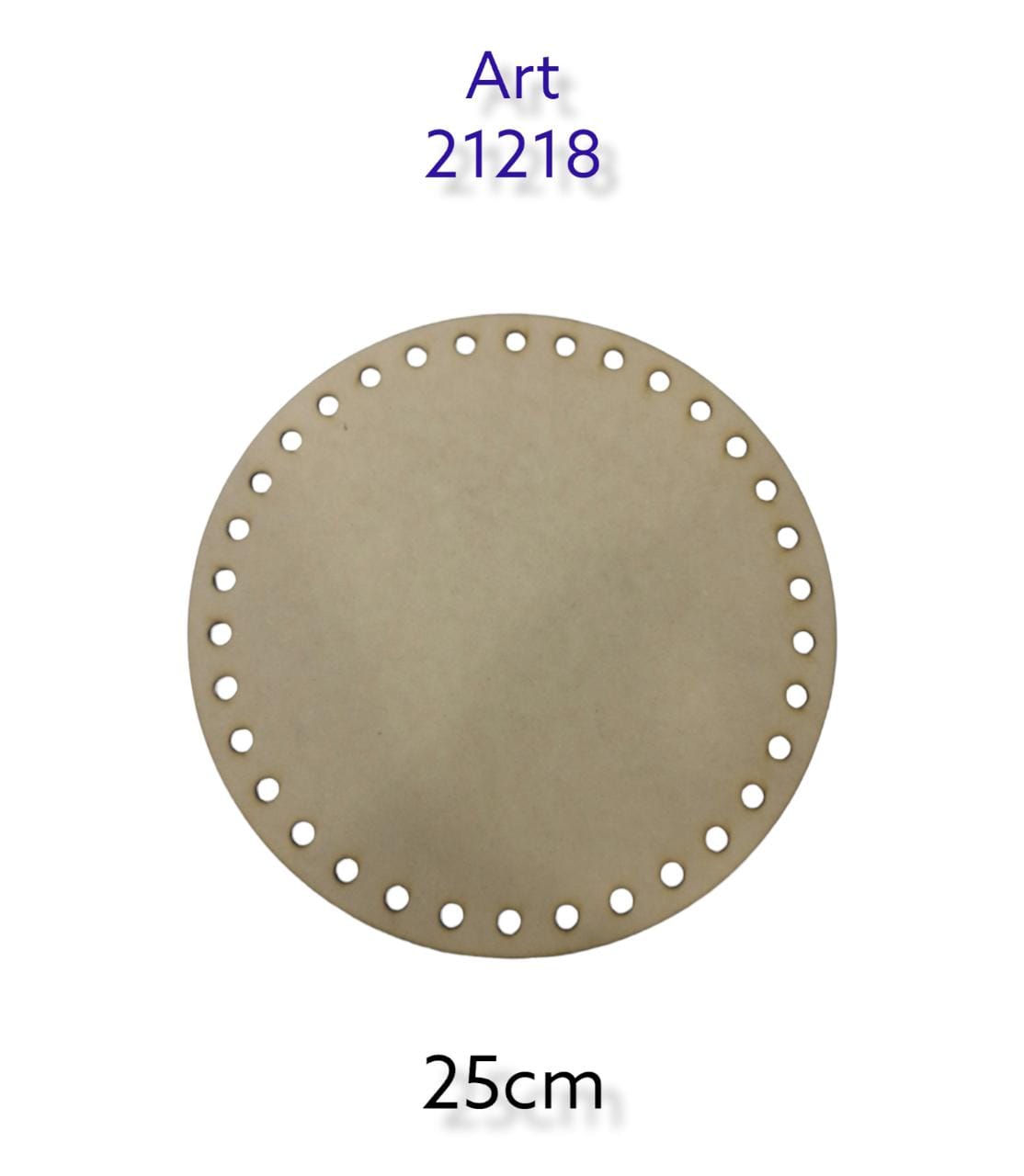 Figura circular con agujeros 25cm 