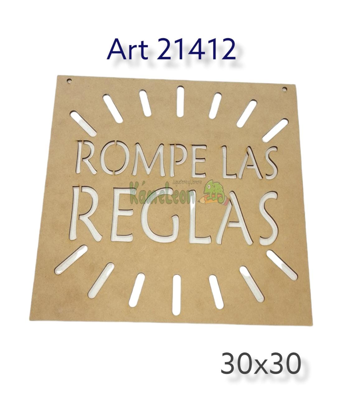 Cuadro "rompe las reglas"   30x30