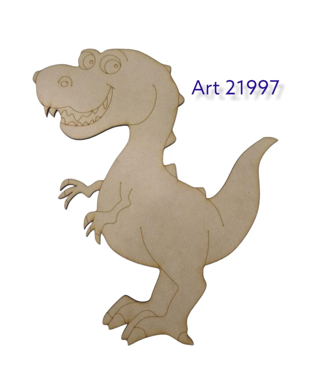 Dinosaurio t-rex de costado 30cm  