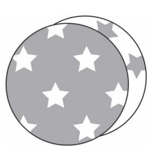 Cartulina bi faz "estrellas plateadas" 