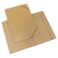 Carpeta 3 solapas a4 marron