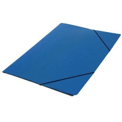 Carpeta 3 solapas oficio azul 