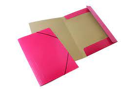 Carpeta  avios oficio 3 solapas fucsia