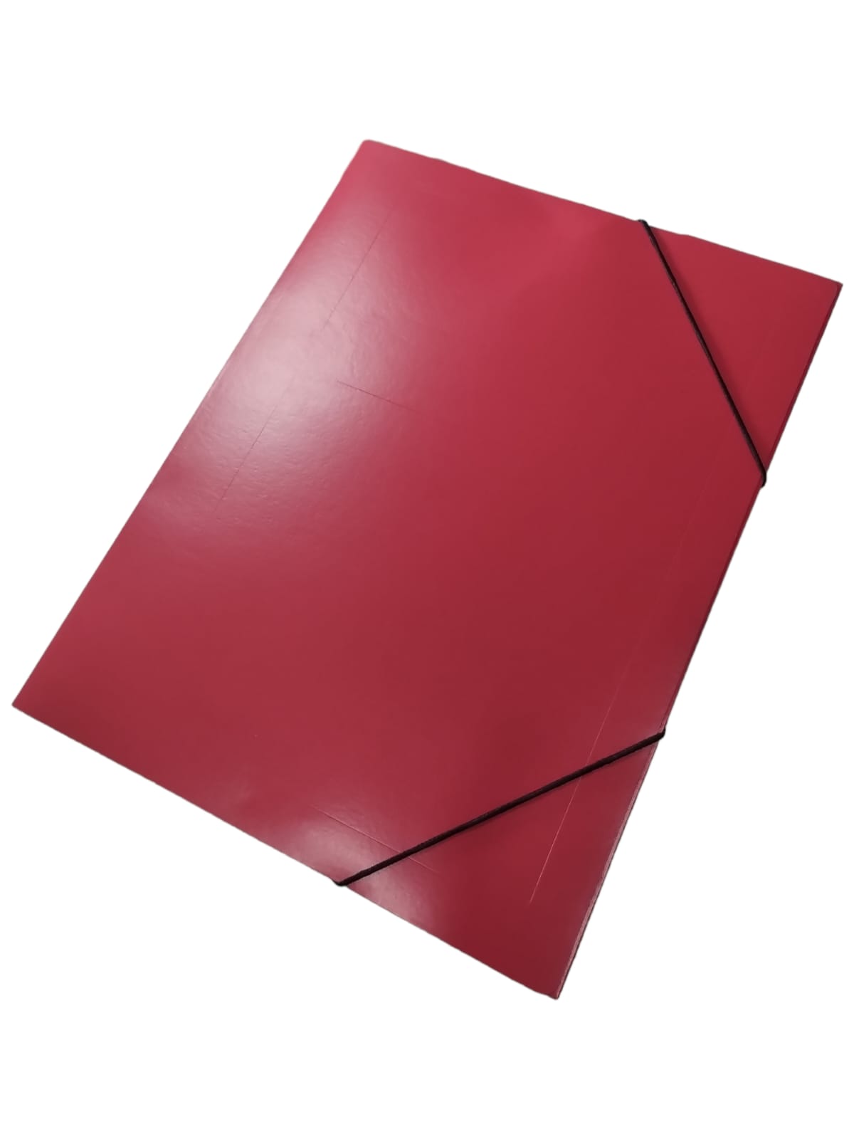 Carpeta avios  3 solapas a4 preespan c/elastico carton rojo