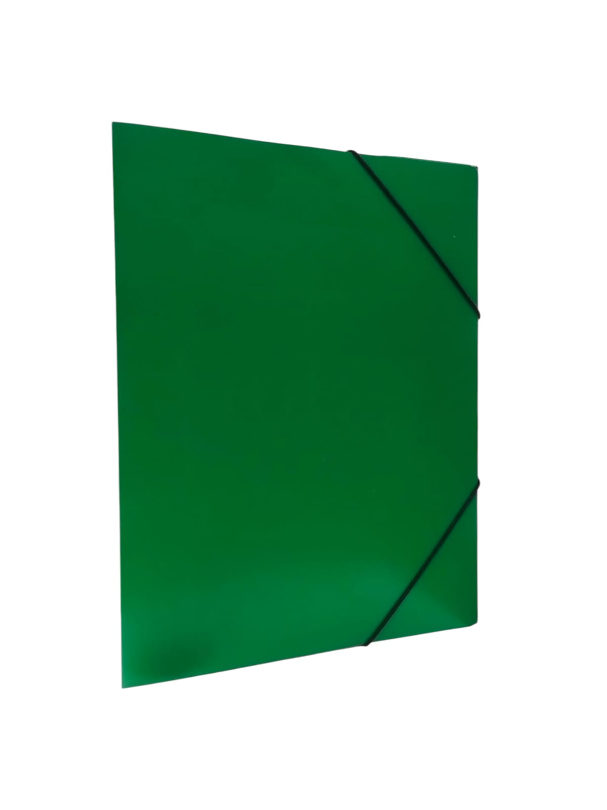 Carpeta avios  3 solapas a4 preespan c/elastico carton verde