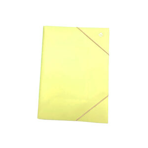Carpeta avios n6 tres solapas amarillo pastel