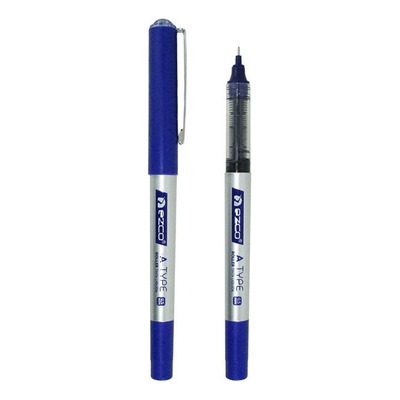Lapicera roller ezco azul punta aguja