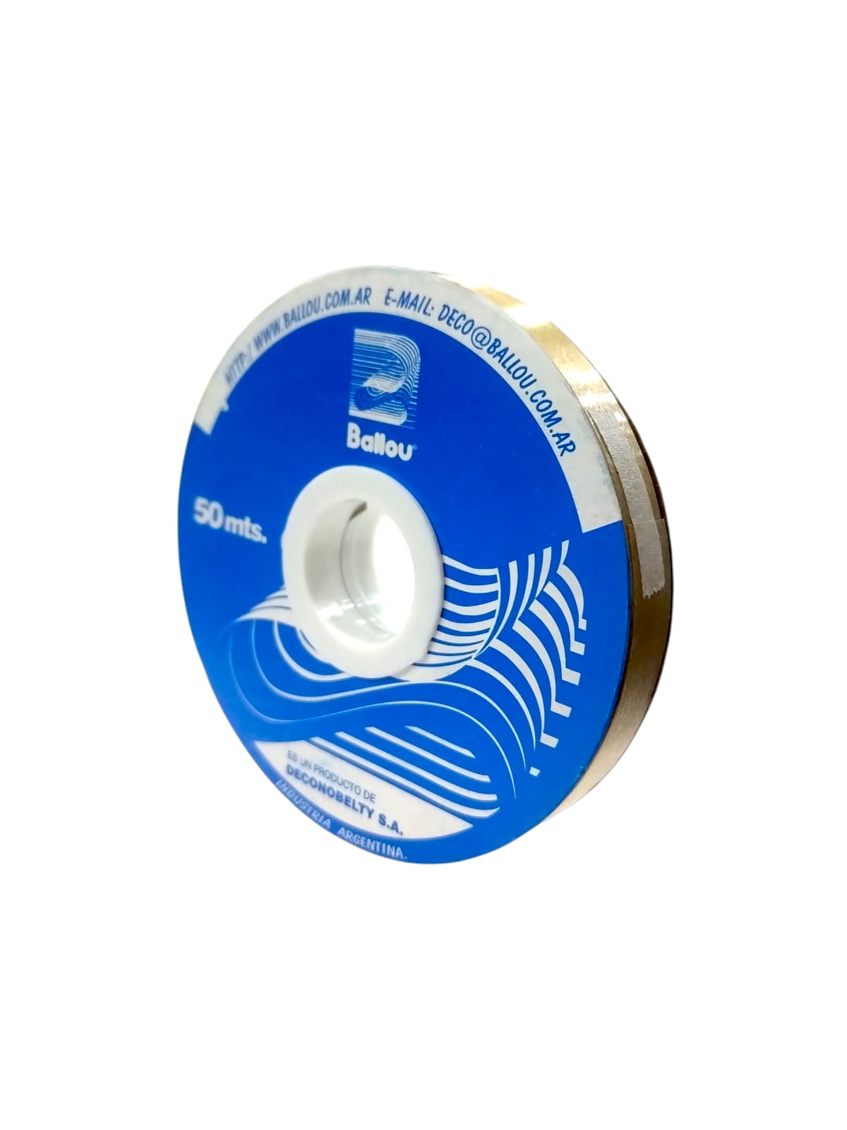 Cinta decorativa ballou oro 10 x 50