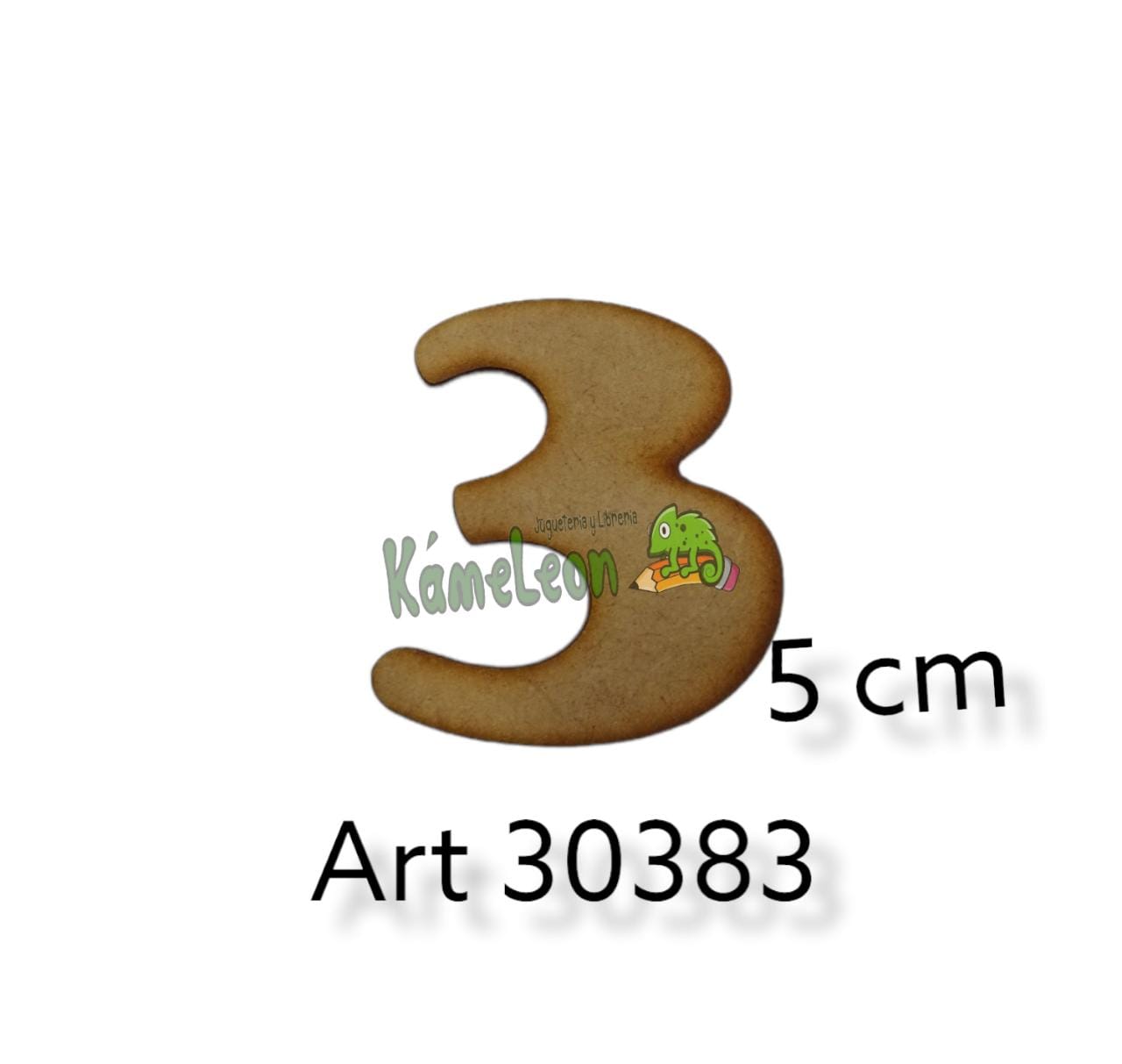 Numero 5 cm 3