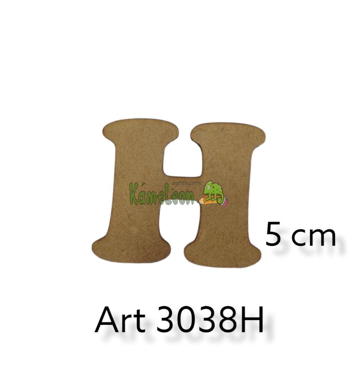 Letra 5 cm h