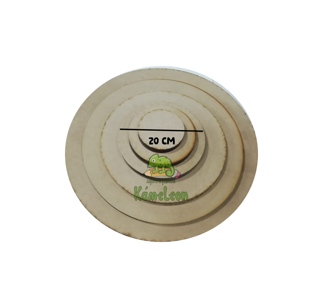 Placa circular x 20 cm 