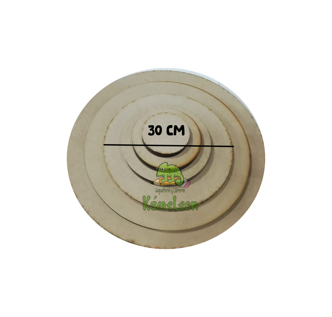 Placa circular 30cm 