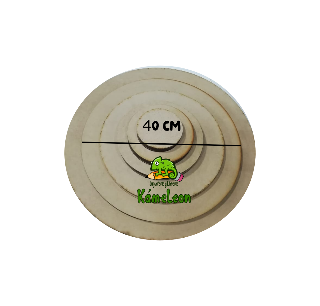Placa circular x 40 cm 