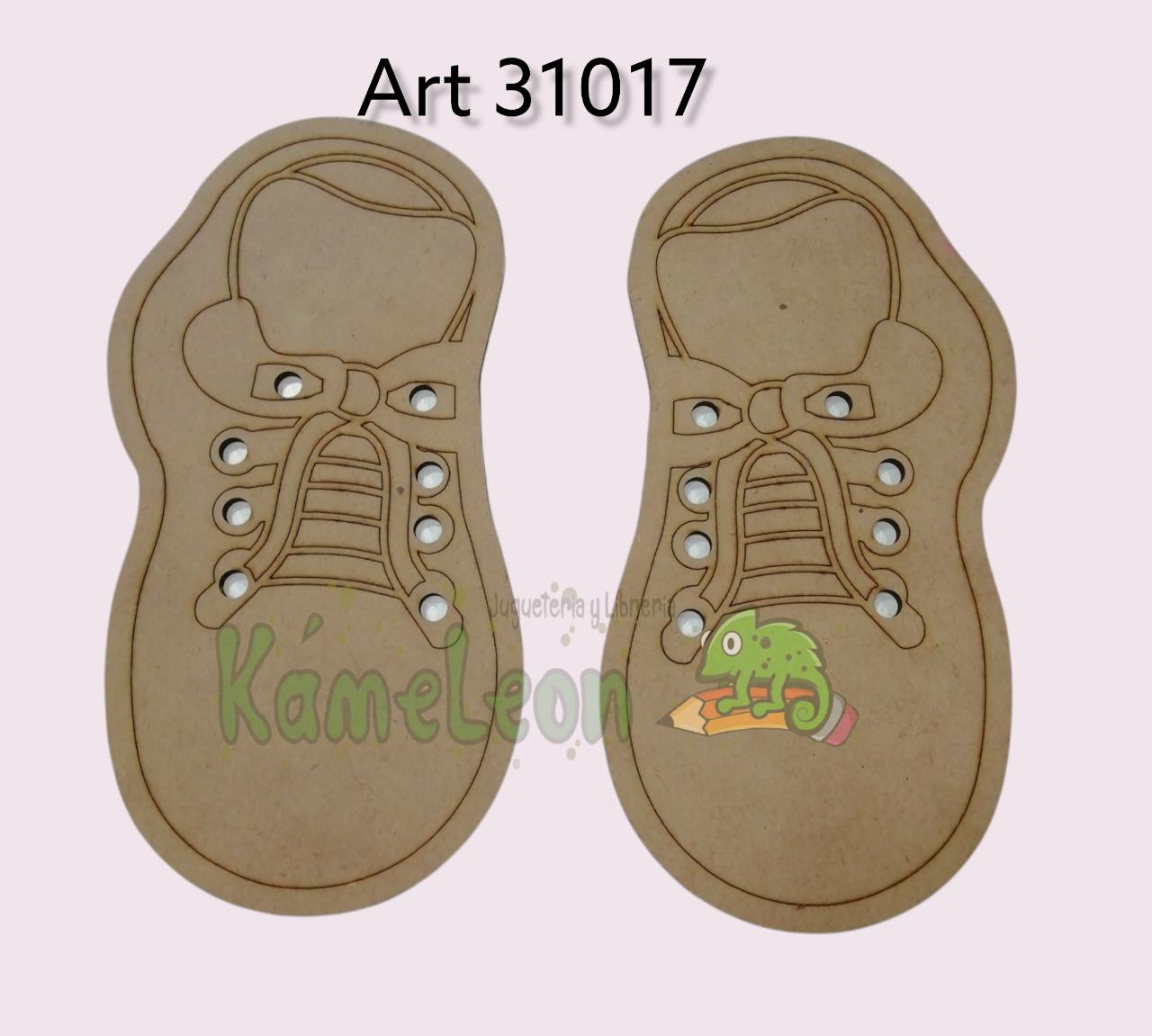 Zapatilla para aprender a atarse  los cordones 
