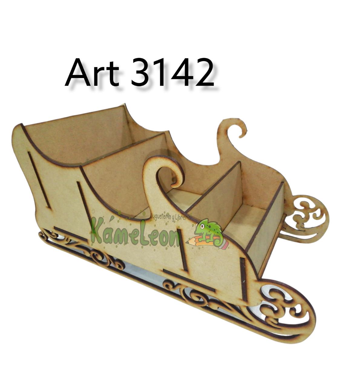 Trineo 3d 34cm   x 16 cm  x 17 cm 