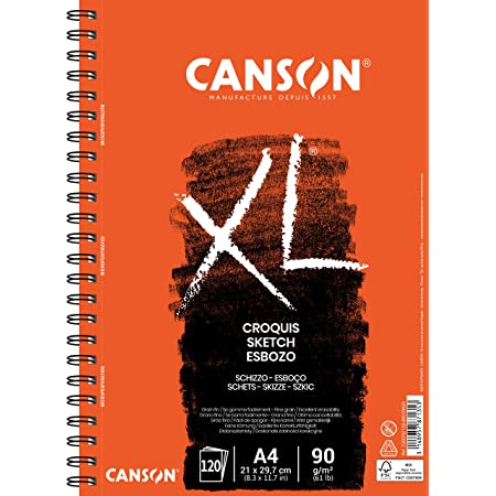 Album canson xl croquis 90g 120h a4 espiralado