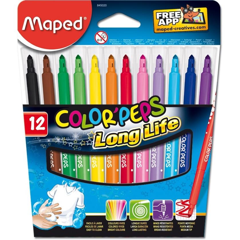 Marcadores maped color peps long life 