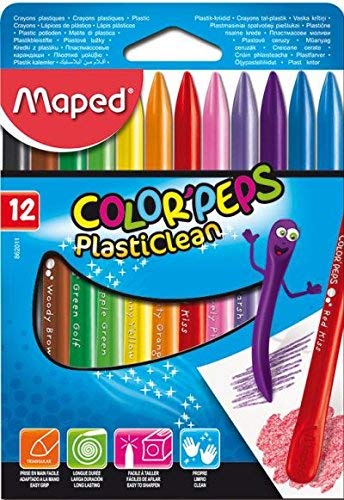 Crayones mapaed plasticlean color peps x12 