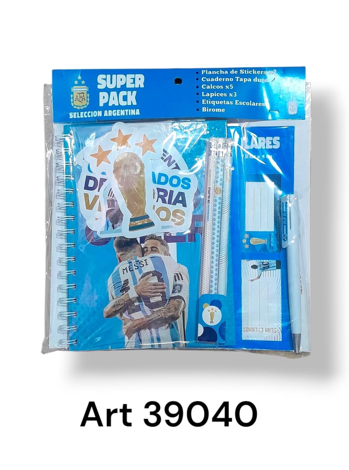 Super pack para regalo seleccion argentina
