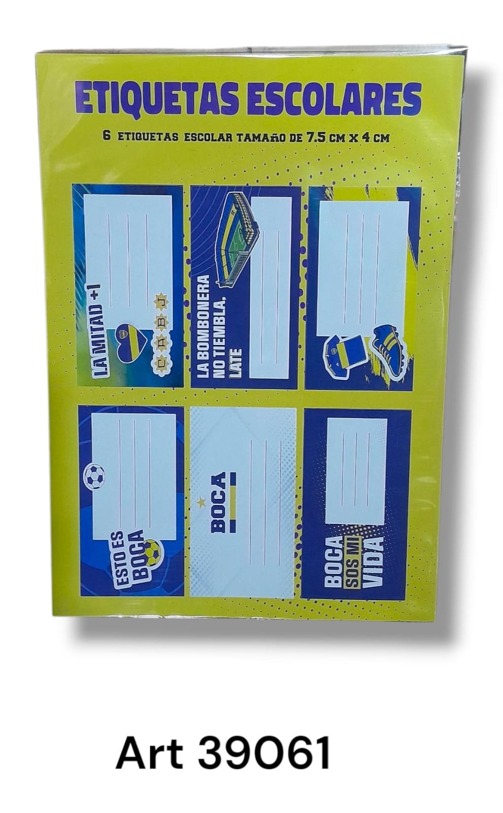 Etiquetas para cuaderno de boca