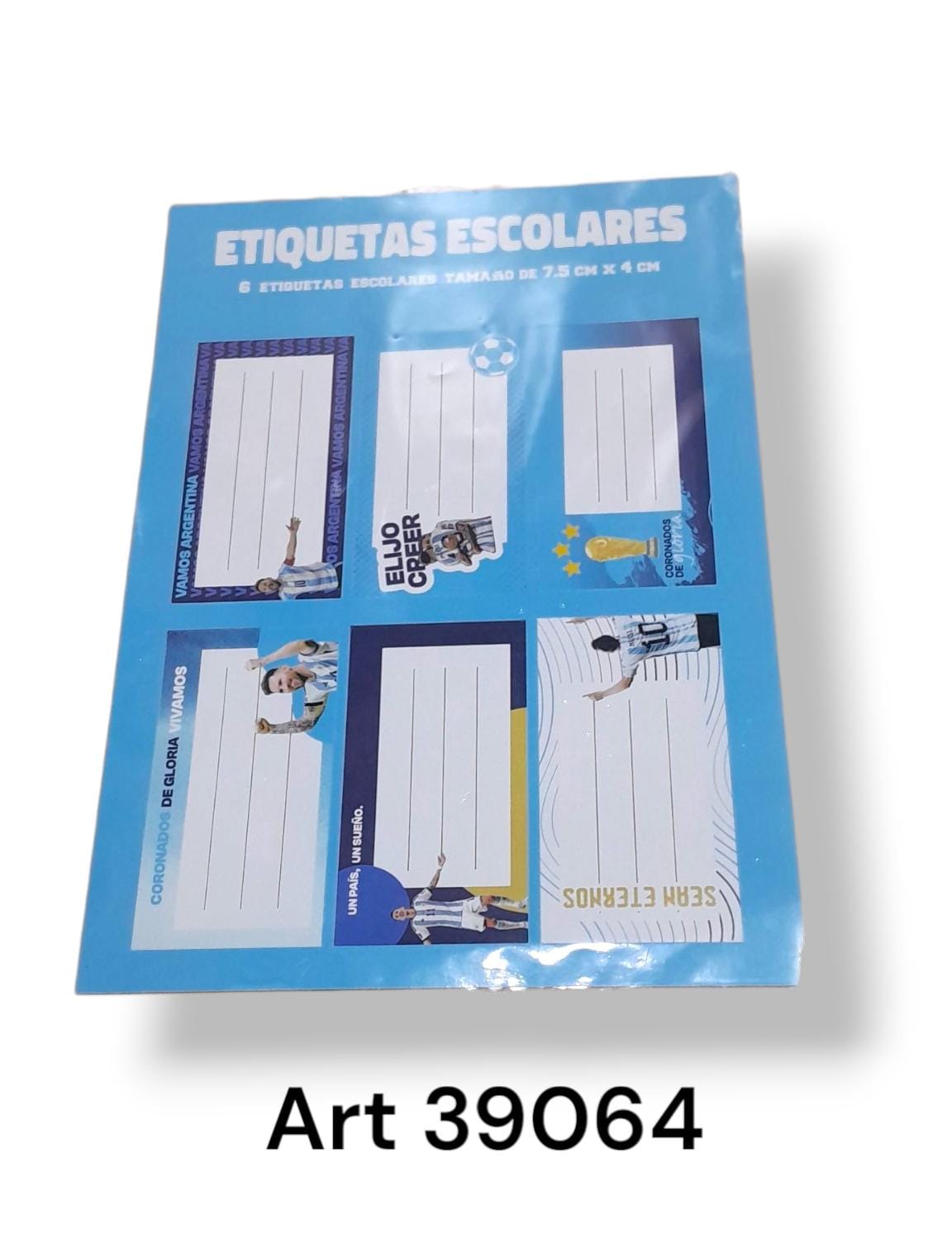 Etiquetas para cuaderno de la seleccion