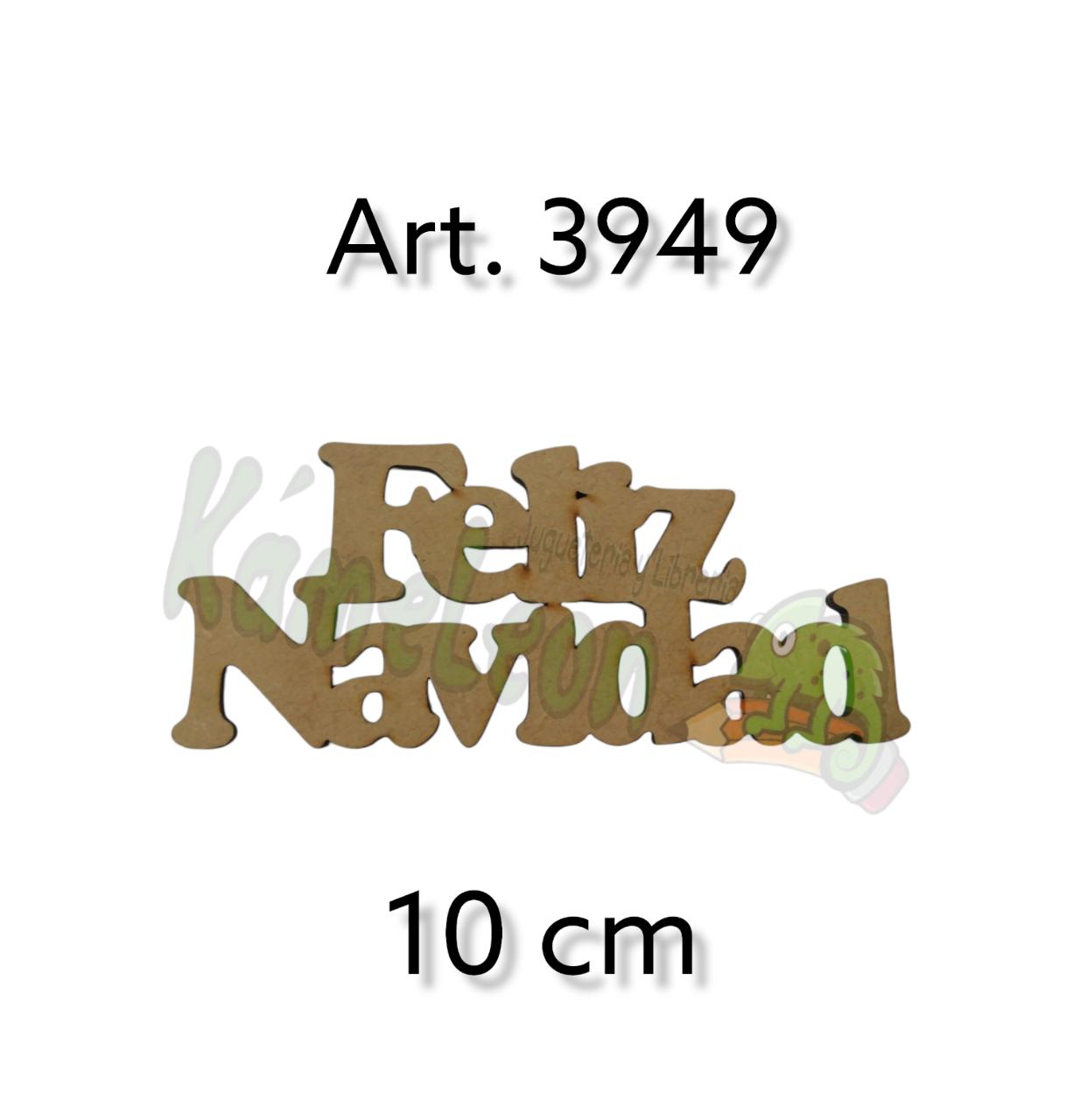 Palabra feliz navidad 10 cm 