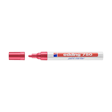 Marcador edding tinta opaca edding 750 metal rosa